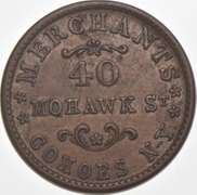 1863 Alden & Frink Civil War Token NY 140A