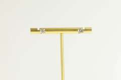 14K Yellow Gold 0.50 Ctw Round Diamond Solitaire Stud Earrings