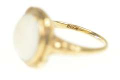 14K Yellow Gold 1940's Natural Opal Classic Statement Ring