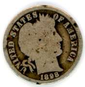 1898-O Barber Dime