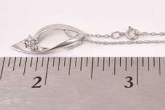 Excellent Diamond Pendant Necklace in White Gold