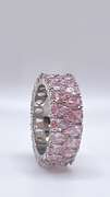 Gorgeous Pink Sapphire Eternity Band