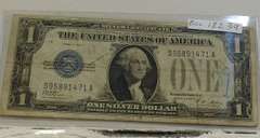 1928-A  $1. Silver Cert,circ, First yr small.