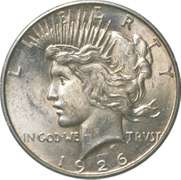 1926-D Peace Silver Dollar