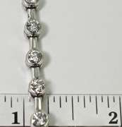 Gorgeous 14K White Gold 4 Ct. Diamond Bracelet