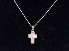Elegant Sterling Silver Cross & Chain