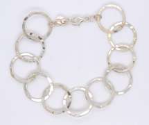 925 Sterling Silver Circle Link Bracelet