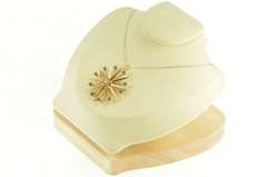 14K Yellow Gold 1950's Diamond Sapphire Sun Burst Star Pin/Brooch