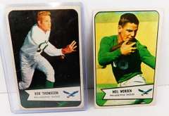 2 Bowman 1954 Football Cards