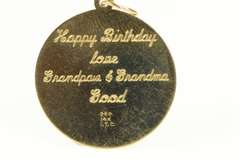 14K Yellow Gold Sweet Sixteen Syn. Flower Bouquet Charm/Pendant