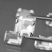 Superb 11.07ct diamond white Topaz set