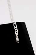 Sterling Silver 6mm Figaro Bracelet 9 Inch