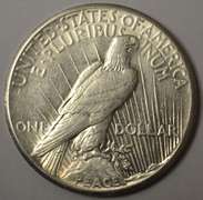 1927 Peace Silver Dollar Better Date, AU.