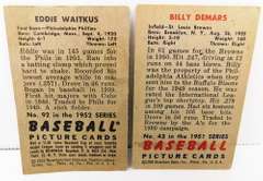 2 Bowman 1951-1952 Baseball Cards