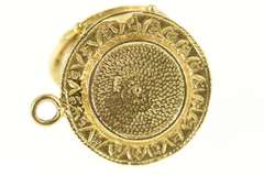 14K Yellow Gold Happy Birthday Articulated Candle Retro Charm/Pendant