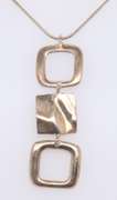 Vintage 925 Sterling Silver Pendant on Snake Chain Necklace