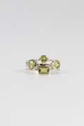 .925 Sterling Silver Ring Peridot Gemstone Ring Size 7.75
