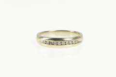 14K White Gold 0.30 Ctw Diamond Channel Wedding Band Ring