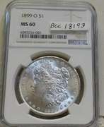 1899-O Morgan Dol NGC MS-60
