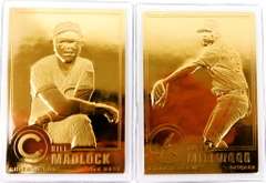 2 - 22KT Gold Foil Baseball Cards
