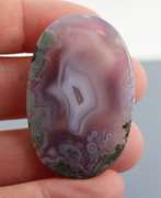 Super cool 76.50ct Chalcedony and Chlorite cabochon