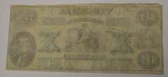 October 15th 1862 $10 Virginia Treasury Note, Circulated.