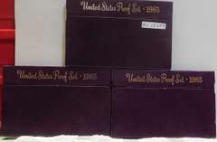 3 Sets:  1985 PROOF Sets   NOTE: The US Mint is now charging $32.00 ea for current non-Silver Proof Sets.