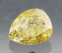 Rare .25ct pear cut yellow Diamond