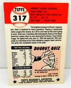 1991 Hank Aaron Archives Baseball Card