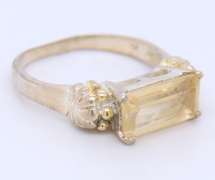 Vintage 925 Sterling Silver Cubic Zirconia Ring