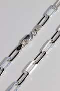 Italian .925 Sterling Silver 5.5mm Paperclip Chain 16 Inches
