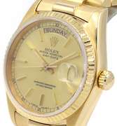 Rolex Day-Date President 18048 36MM Champagne Dial Watch