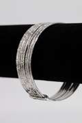 .925 Sterling Silver Baby 7 Day Bangle Bracelet Inside Diameter 55mm