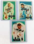 3 Bowman 1955 Browns Football Cards