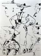 Pablo Picasso 'Toros y Toreros' Lithograph Circa 1961