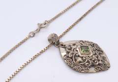 Vintage 925 Sterling Silver Pendant on Chain