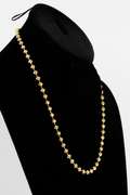 10K 5mm Mooncut Bead Gold Chain 20 Inch
