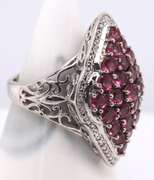 925 Sterling Silver Cubic Zirconia Cluster Ring