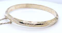 Vintage 925 Sterling Silver Bangle Bracelet