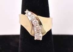 Radiant Approx. 0.65CTW Diamond Ring in Yellow Gold