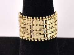Delightful Weave Style Ring in 14K Yellow Gold