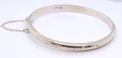 Vintage 925 Sterling Silver Signed Bangle
