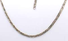 Set of Vintage 925 Sterling Silver Twisted Necklace and Matching Bracelet
