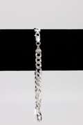 Sterling Silver 6mm Figaro Bracelet 9 Inch