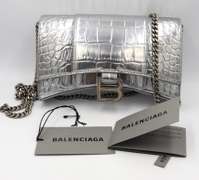 Balenciaga Hourglass Wallet on Chain Handbag