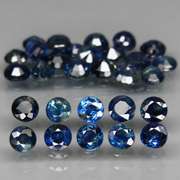 Multi-hue 4.84ct blue Sapphire set