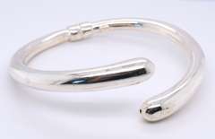 Vintage 925 Sterling Silver Signed Bangle Bracelet