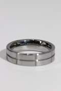 6mm Tungsten Carbide Wedding Band w/ Mirror Finish Size 9