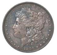 1896 Morgan Silver Dollar Crazy Color
