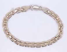 Vintage 925 Sterling Silver Fancy Link Bracelet